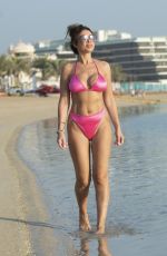 FRANCINE LEWIS in Bikini at a Beach in Dubai 01/04/2023