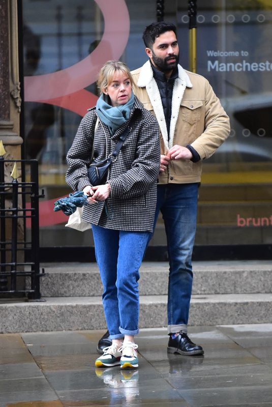 GEORGIA TAYLOR Out and About in Manchester 01/12/2023