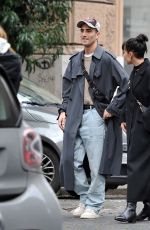 GIORGIA SOLERI and Damiano Davis Shopping at Cartier in Rome 01/29/2023