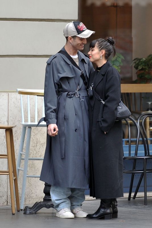 GIORGIA SOLERI and Damiano Davis Shopping at Cartier in Rome 01/29/2023