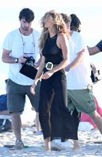 GISELE BUNDCHEN at a Photoshoot on the Beach in Los Angeles 01/25/2023