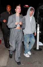 HAILEY and Justin BIEBER Arrives at the Birds Club in Los Angeles 01/07/2023