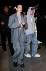HAILEY and Justin BIEBER Arrives at the Birds Club in Los Angeles 01/07/2023