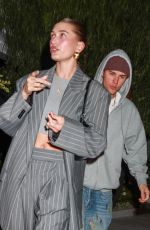 HAILEY and Justin BIEBER Arrives at the Birds Club in Los Angeles 01/07/2023
