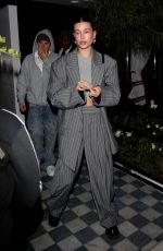 HAILEY and Justin BIEBER Arrives at the Birds Club in Los Angeles 01/07/2023