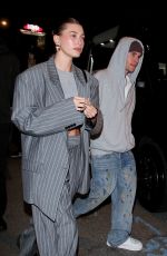 HAILEY and Justin BIEBER Leaves Birds Club in West Hollywood 01/06/2023