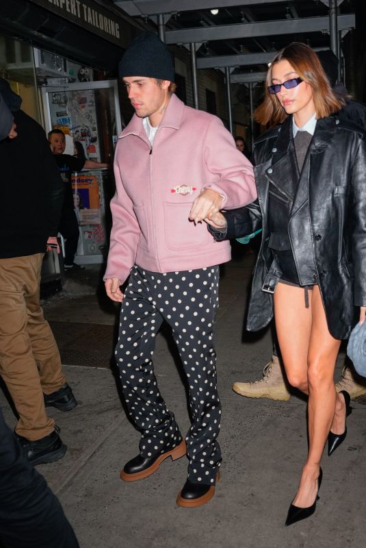 HAILEY and Justin BIEBER Out foir Dinner in New York 01/24/2023