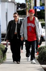 HAILEY and Justin BIEBER Out Shopping with Friends in West Hollywood 01/07/2023