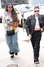 HAILEY BIEBER and JUSTINE SKYE Out and About in Los Angeles 01/07/2023