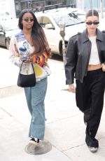 HAILEY BIEBER and JUSTINE SKYE Out and About in Los Angeles 01/07/2023