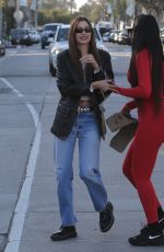 HAILEY BIEBER and JUSTINE SKYE Out for Lunch at Great White in West Hollywood 01/06/2023