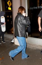 HAILEY BIEBER Arrives at Electric Lady Studios in New York 01/23/2023