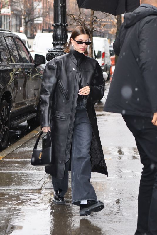 HAILEY BIEBER Arrives at Electric Lady Studios in New York 01/25/2023