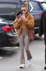 HAILEY BIEBER Arrives at Hot Pilates Class in West Hollywood 01/05/2023
