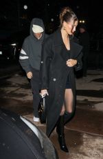 HAILEY BIEBER Arrives for Dinner in Aspen on New Years Eve 12/31/2022