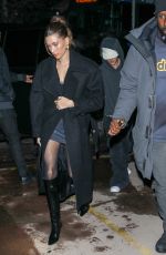 HAILEY BIEBER Arrives for Dinner in Aspen on New Years Eve 12/31/2022
