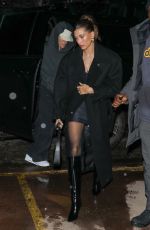 HAILEY BIEBER Arrives for Dinner in Aspen on New Years Eve 12/31/2022