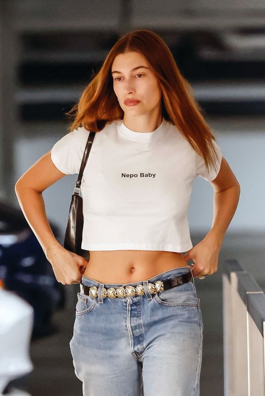 HAILEY BIEBER in Denim Out and About in Los Angeles 01/06/2023