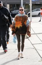 HAILEY BIEBER Leaves Great White Restaurant in West Hollywood 01/16/2023
