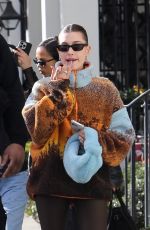 HAILEY BIEBER Leaves Great White Restaurant in West Hollywood 01/16/2023