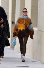 HAILEY BIEBER Leaves Great White Restaurant in West Hollywood 01/16/2023
