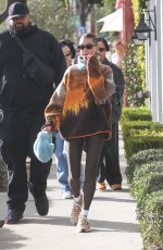 HAILEY BIEBER Leaves Great White Restaurant in West Hollywood 01/16/2023