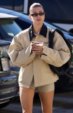 HAILEY BIEBER Leaves Hot Pilates Class in West Hollywood 01/17/2023