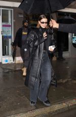 HAILEY BIEBR Arrives at Electric Lady Studio in New York 01/25/2023