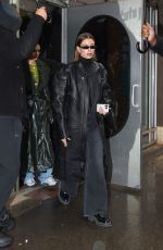 HAILEY BIEBR Arrives at Electric Lady Studio in New York 01/25/2023