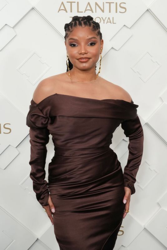 HALLE BAILEY at Grand Reveal Weekend for Atlantis The Royal in Dubai 01/21/2023