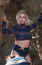 HAYDEN PANETTIERE in Swimsuit at a Photoshoot on the Beach in Malibu, January 2023