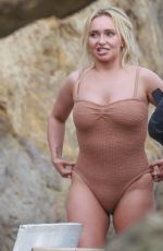 HAYDEN PANETTIERE in Swimsuit at a Photoshoot on the Beach in Malibu, January 2023