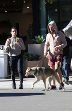 HAYLEY ERBERT and Derek Hough Out with Their Dog in Los Angeles 01/24/2023