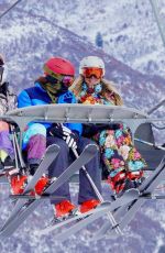 HEIDI KLUM Out Skiing in Aspen 01/04/2023