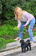 HEIDI MONTAG Out with Her Dogs in Los Angeles 01/17/2023