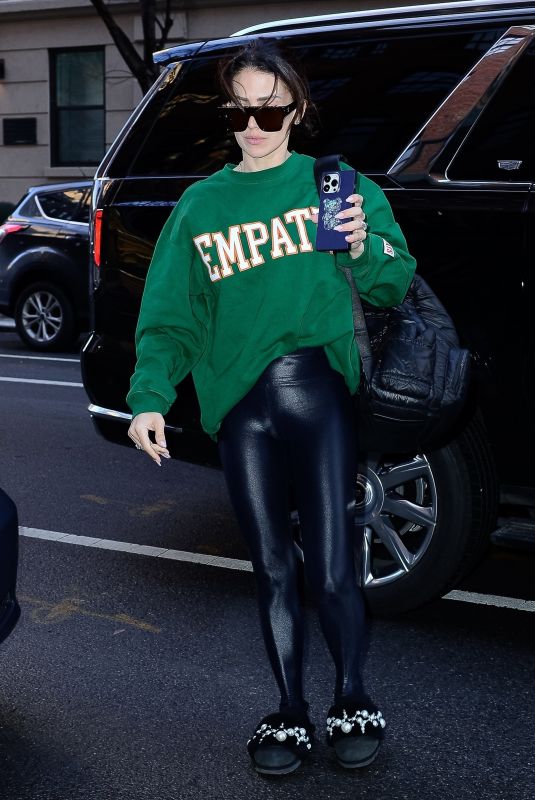 HILARIA BALDWIN Leaves a Gym in New York 01/20/2023