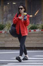 HILARIA BALDWIN Out for Early Morning Coffee in New York 01/27/2023