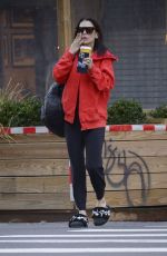 HILARIA BALDWIN Out for Early Morning Coffee in New York 01/27/2023