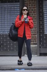 HILARIA BALDWIN Out for Early Morning Coffee in New York 01/27/2023
