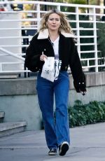 HILARY DUFF at a Starbucks in Los Angeles 01/28/2023