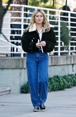 HILARY DUFF at a Starbucks in Los Angeles 01/28/2023
