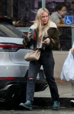 HILARY DUFF Gets Lunch to-go in Beverly Hills 01/04/2023