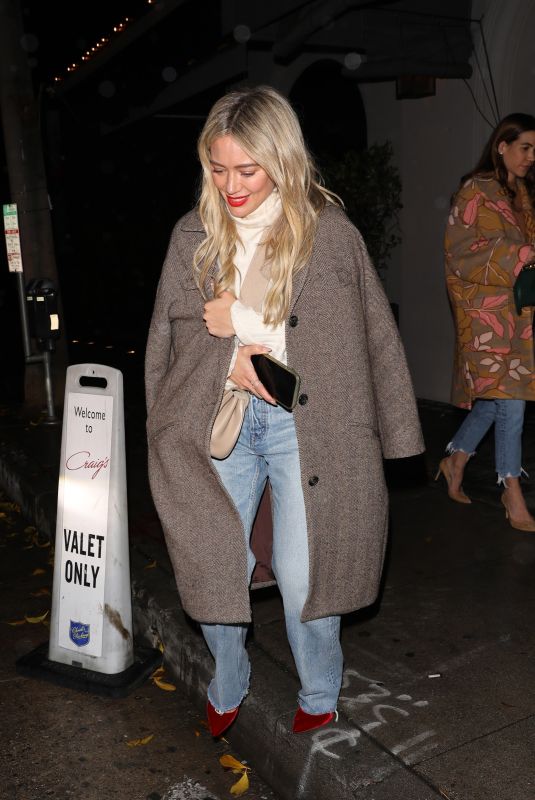 HILARY DUFF Leaves Craig
