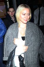 HILARY DUFF Leaves Watch What Happen Live in New York 01/23/2023