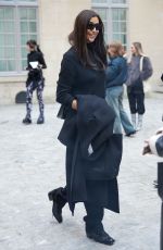 IRINA SHAYK Arrives at Ludovic de Saint Sernin Show at Paris Fashion Week 01/22/2023