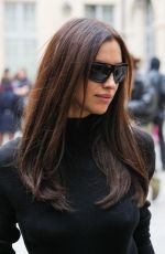 IRINA SHAYK Arrives at Ludovic de Saint Sernin Show at Paris Fashion Week 01/22/2023