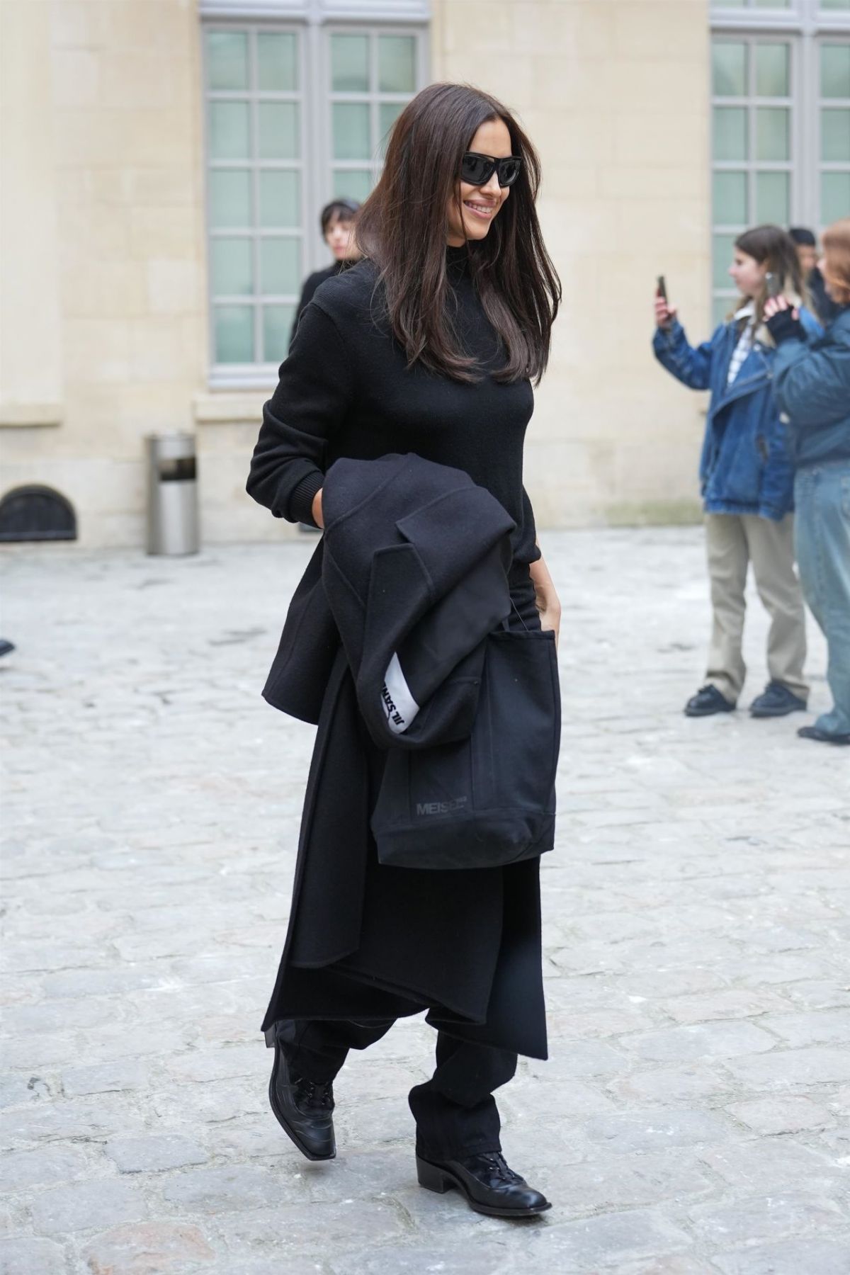 IRINA SHAYK Arrives at Ludovic de Saint Sernin Show at Paris Fashion ...