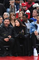 IRINA SHAYK at Detroit Pistons vs Chicago Bulls Game at Accor Arena Bercy in Paris 01/19/2023