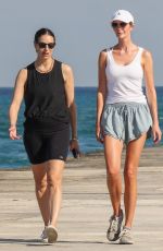 IVANKA TRUM Out for Walk with a Friend at a Beach in Surfside 01/09/2023