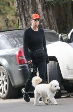 JAMIE LEE CURTIS and Christopher Guest Out with a Dog in Pacific Palisades 01/12/2023